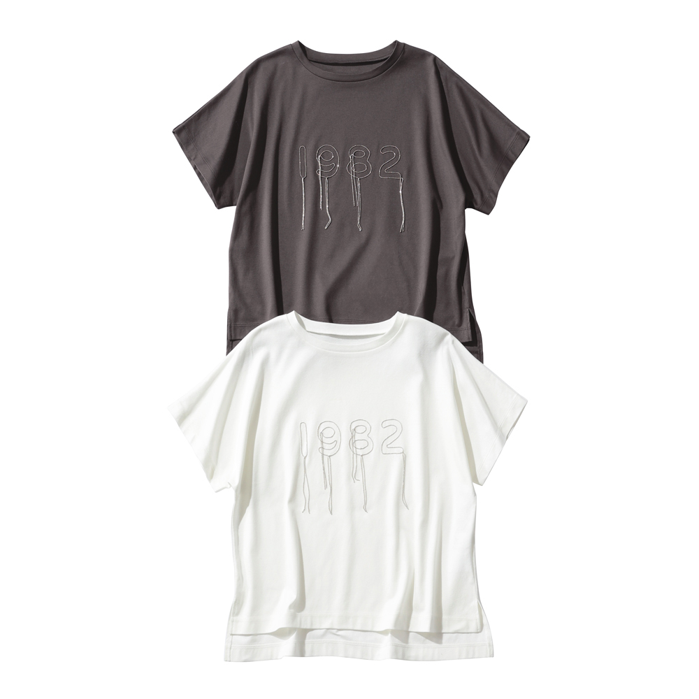 ボールチェーン刺しゅう Tシャツ （日本製） プルオーバー シャツ ブラウス 172201