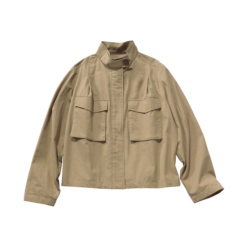 オーガニックコットン スタンドカラー ブルゾン サステナブル 172301