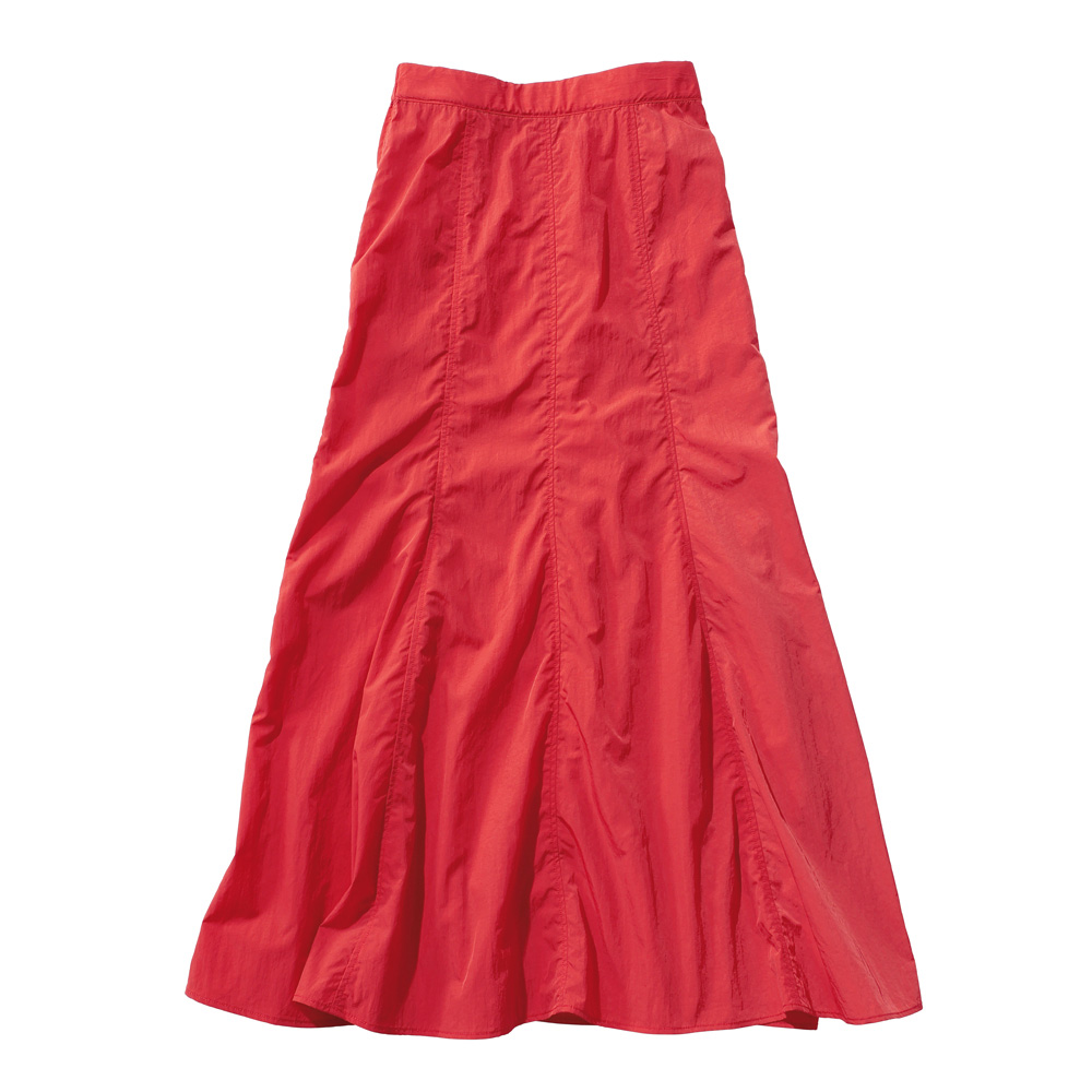 リサイクルナイロン フレア ロングスカート サステナブル 172503