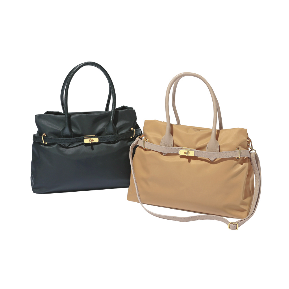 M Rose/エンメローズ ベルトデザイン 2WAY トートバッグ （イタリア製） レザーバッグ 革バッグ バッグ 173905