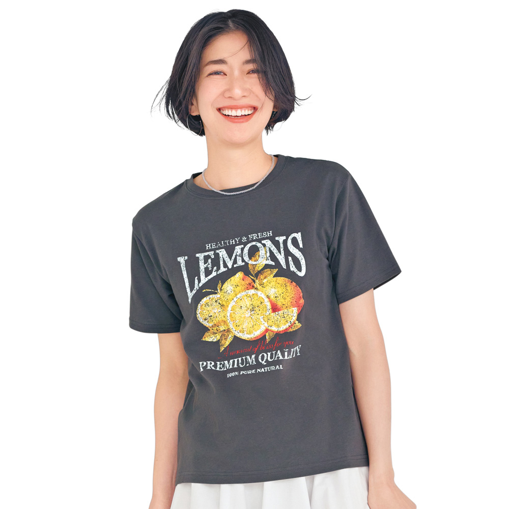ヴィンテージライク プリント Tシャツ プルオーバー シャツ ブラウス 191501