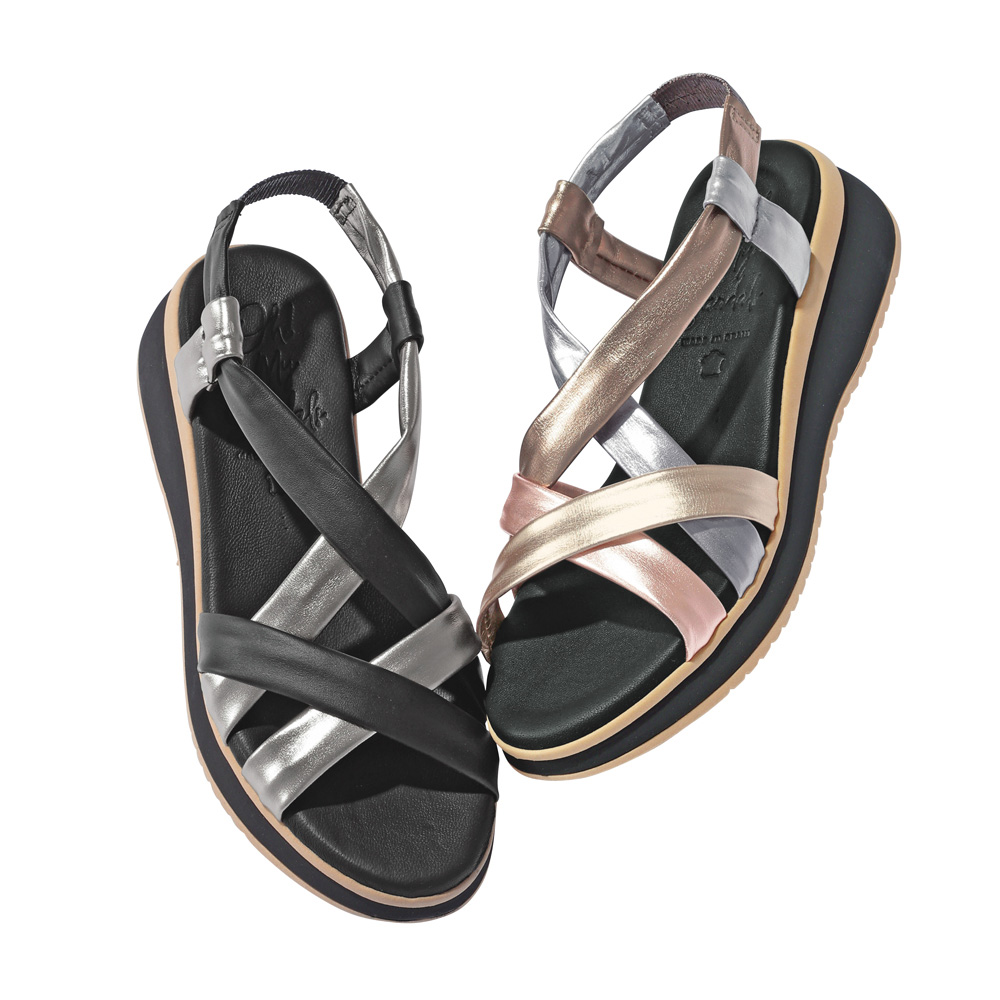 Oh my Sandals/オーマイサンダルズ 素材コンビ 厚底サンダル（スペイン製） サンダル パンプス 192106