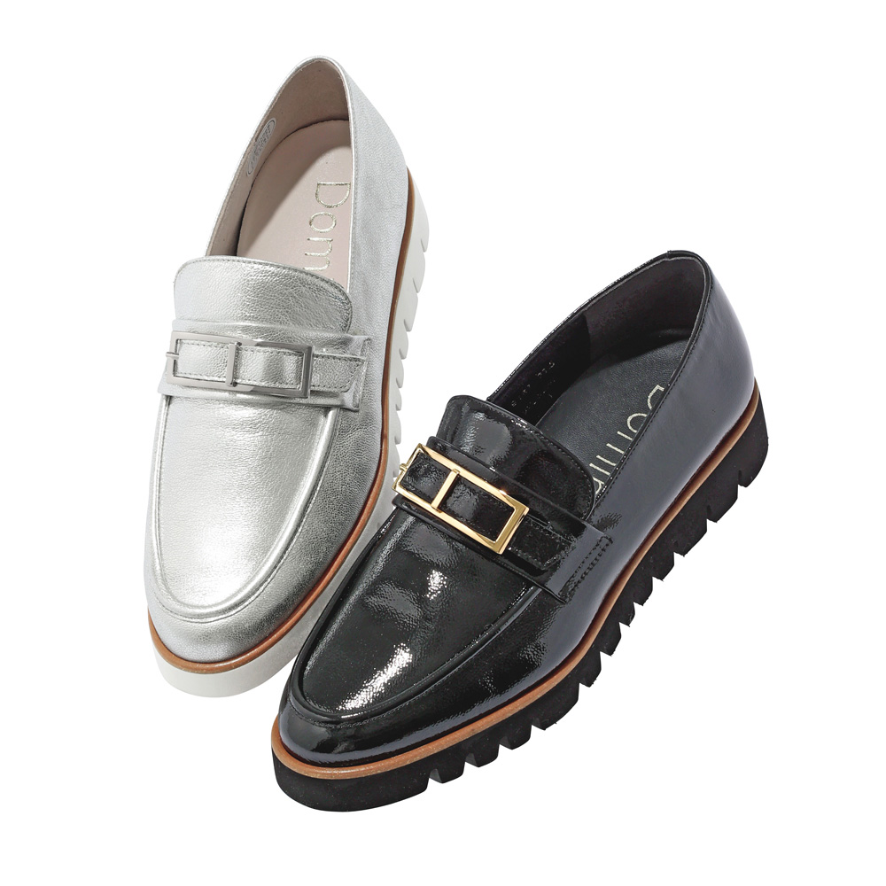 Dominic3/ドミニクバー 厚底 バックル ローファー(日本製) ローファー ドライビングシューズ スリッポン パンプス サンダル 207103