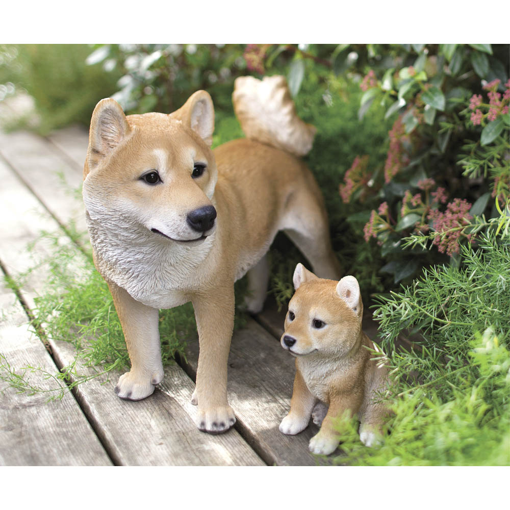 柴犬親子のオーナメント 通販 ディノス