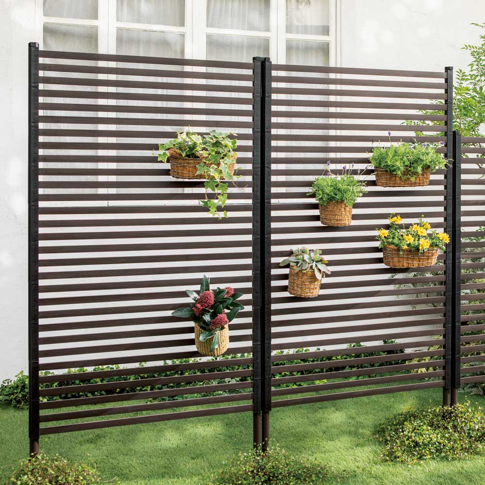 ハンギングできる目隠しフェンス 高さ180cm 2枚 通販 ディノス