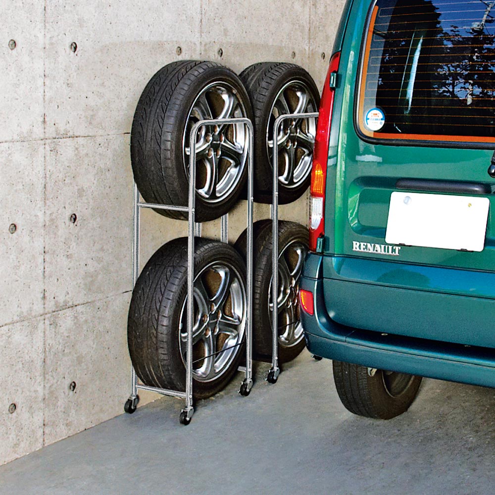 薄型タイヤラック2個組 軽自動車 普通車 大型車対応 カバー付き有 通販 ディノス 薄型タイヤラック2個組 軽自動車 普通車 大型車対応 カバー付き有 通販 ディノス