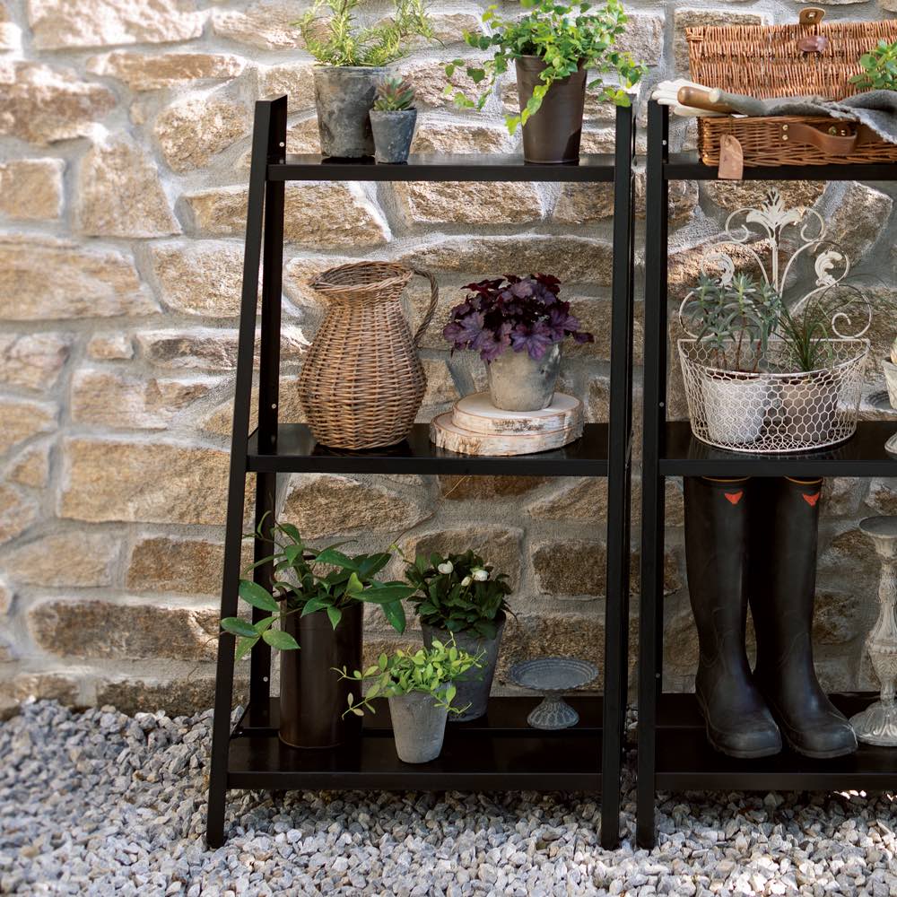 イワタニ 錆びにくいフラワースタンド３段 幅60cm ディノスanamall店