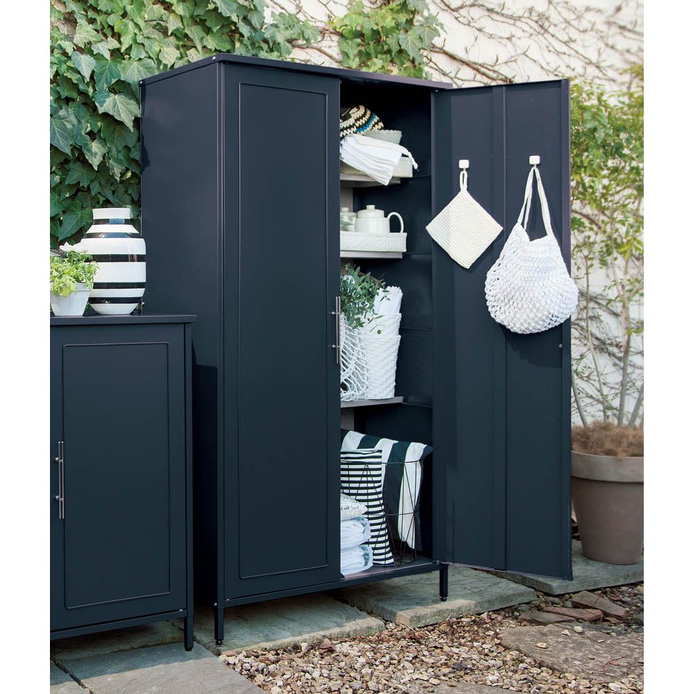 新品 イギリス製 大容量 収納ベンチ ブラック アイアン ディノス 収納