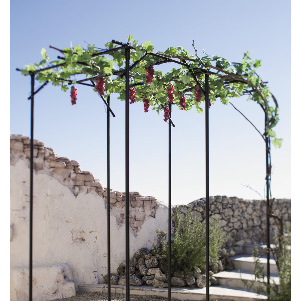 フルーツ栽培 園芸支柱 PE素材 鉄製パイプ トレリス フェンス パーゴラ