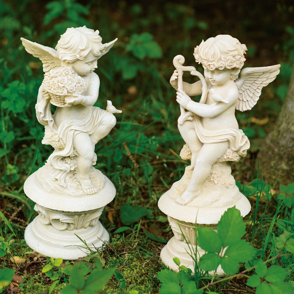 エンジェルフラワーポット　天使　鉢　置物　オーナメント ガーデンオブジェ 楽天市場】かわいい 天使 置物 置物 ガーデンエンジェル 彫刻 フラワー