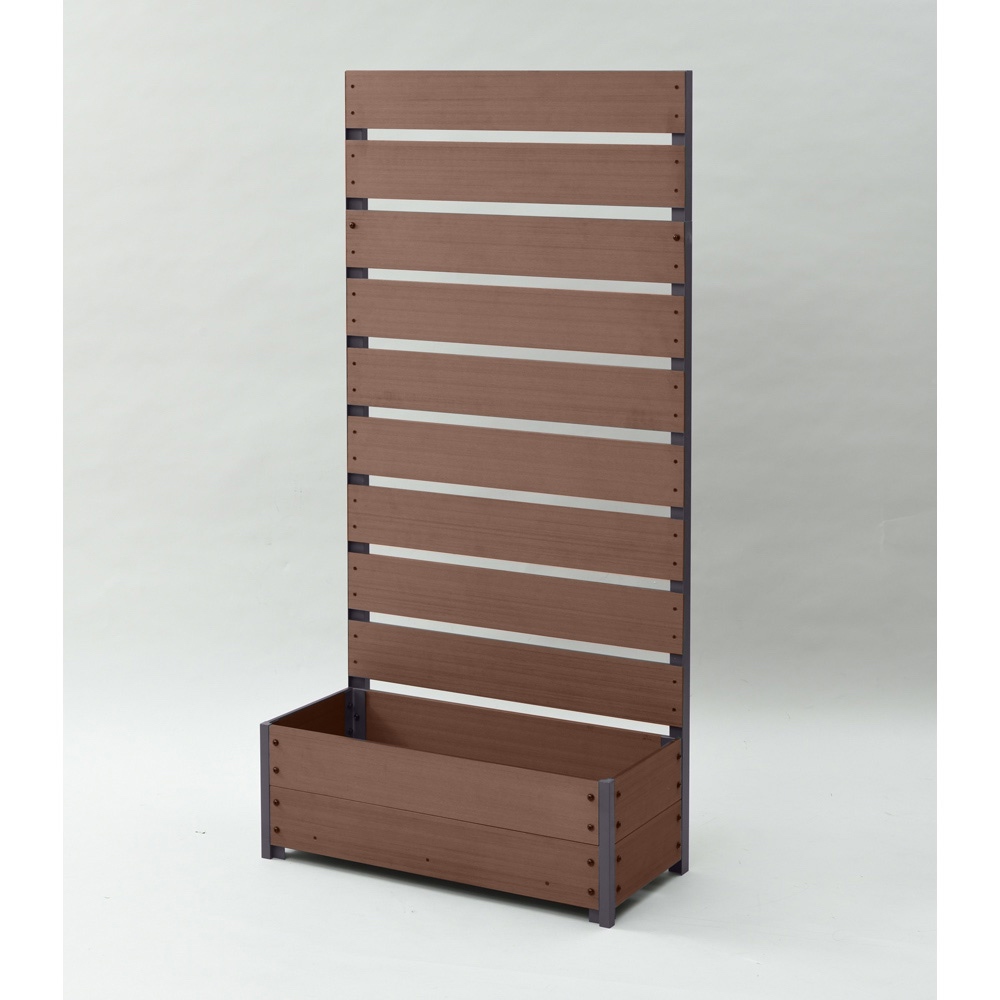 ハンギングできる人工木プランターボックス 高さ150cm 幅56cm G81001