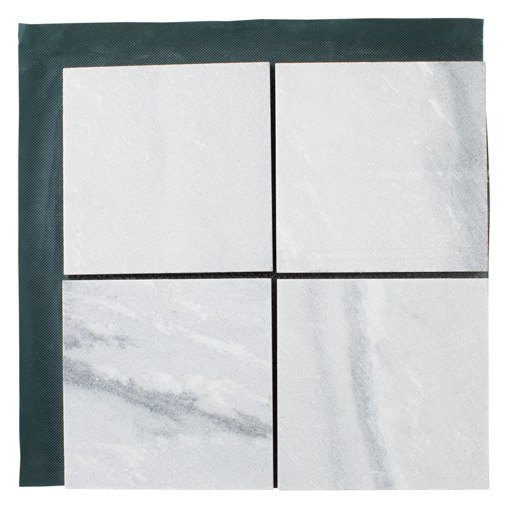 防草シート付大理石敷石マット 同色4枚組 芝 G85110