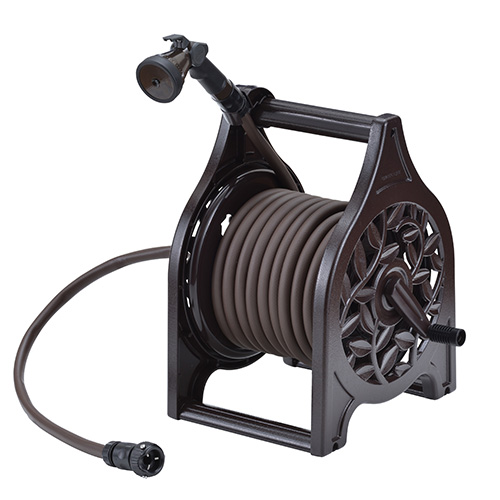 植栽になじむ 鋳物風ホースリール 25m G85309