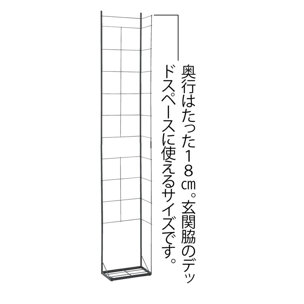 玄関にぴったり!省スペーストレリス L字 G86205