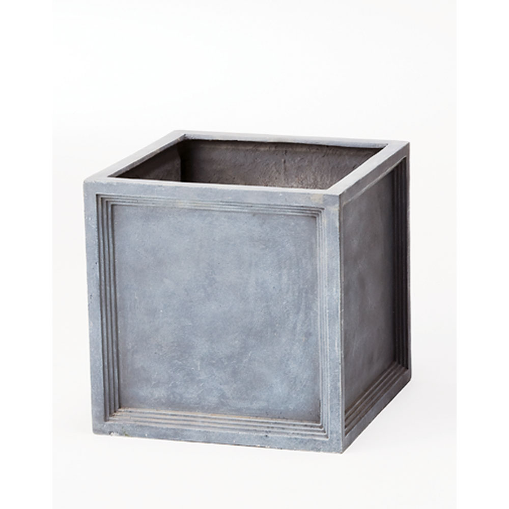ブリティッシュ調FRPプランター キューブ S プランター 植木鉢 鉢カバー G86910