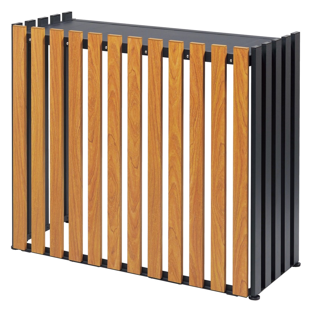 アルミ木目調の室外機カバー エアコン室外機カバー G87218