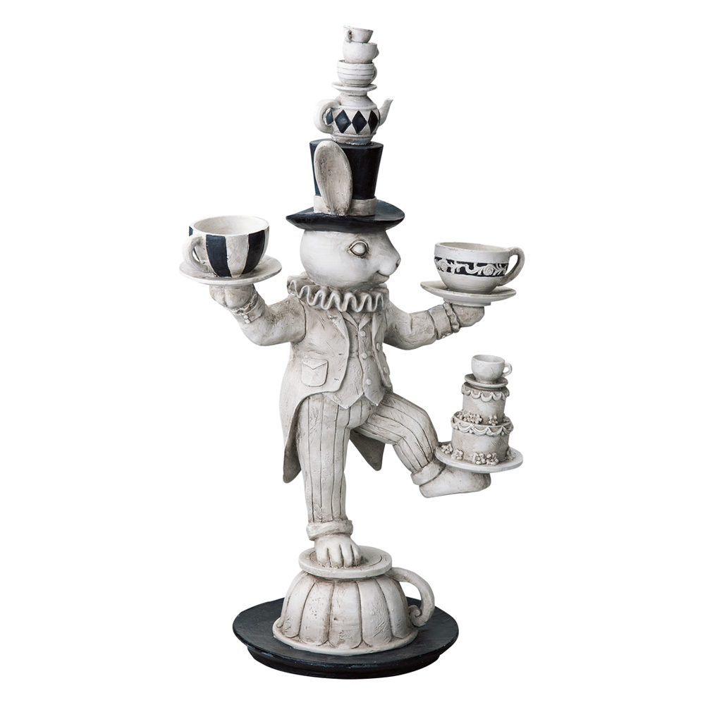 うさぎのパーティーシリーズ カップうさぎ ガーデン 置物 G87425