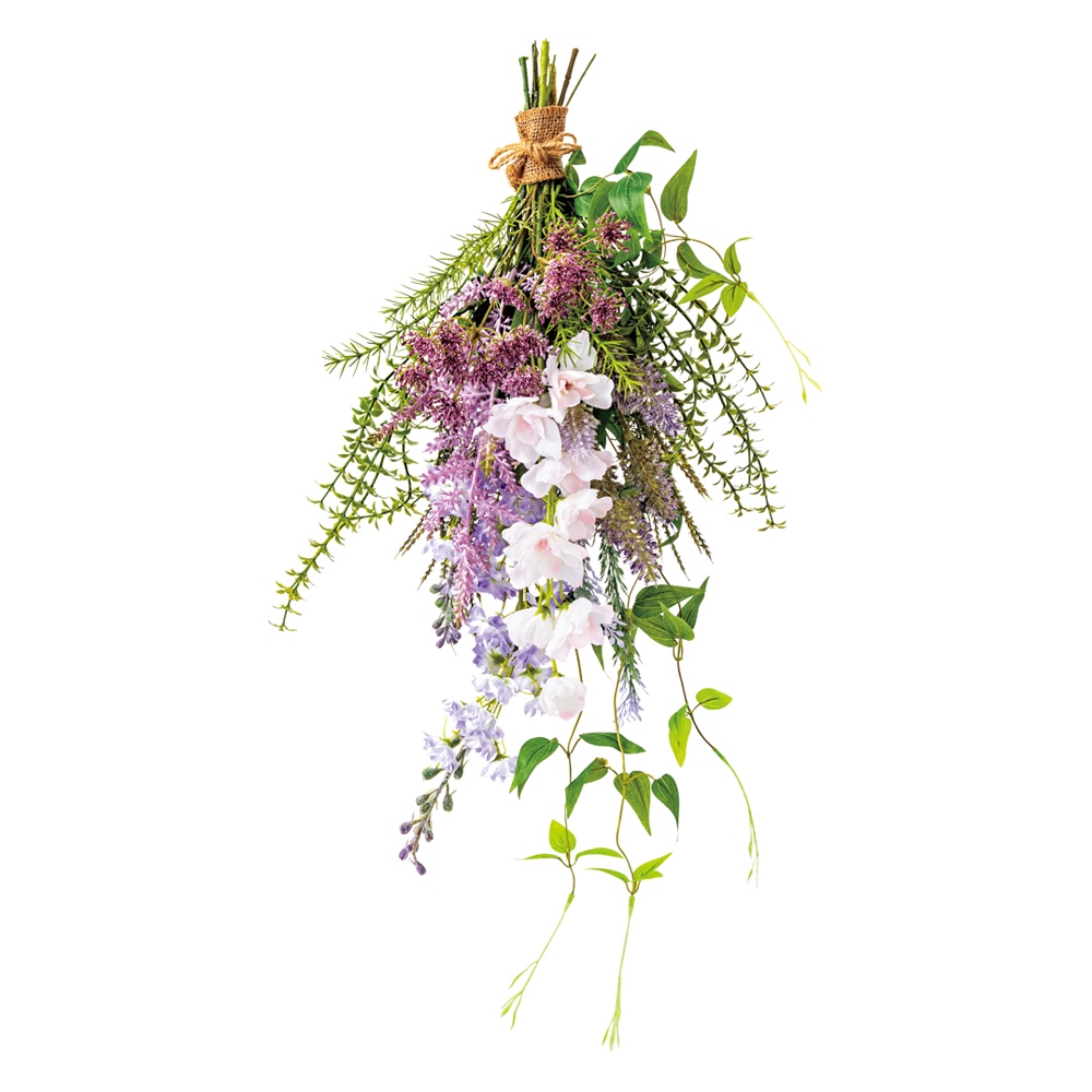 ナチュラリスティックスワッグ アートフラワー 造花 インテリアグリーン G88107