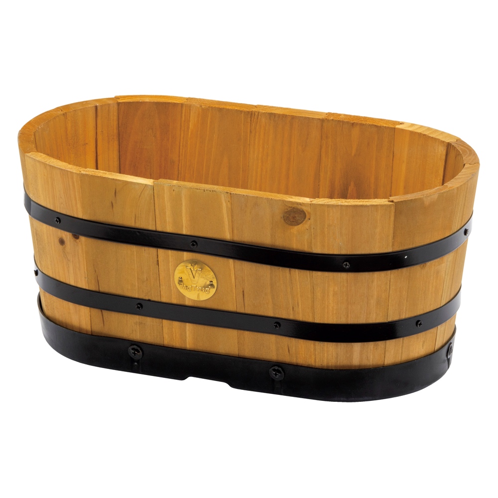 カラフルな木製プランター プランター 植木鉢 鉢カバー G88324