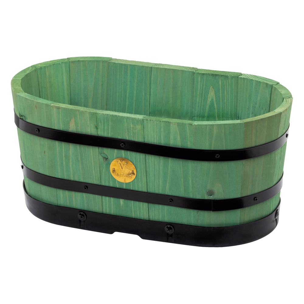 カラフルな木製プランター プランター 植木鉢 鉢カバー G88324