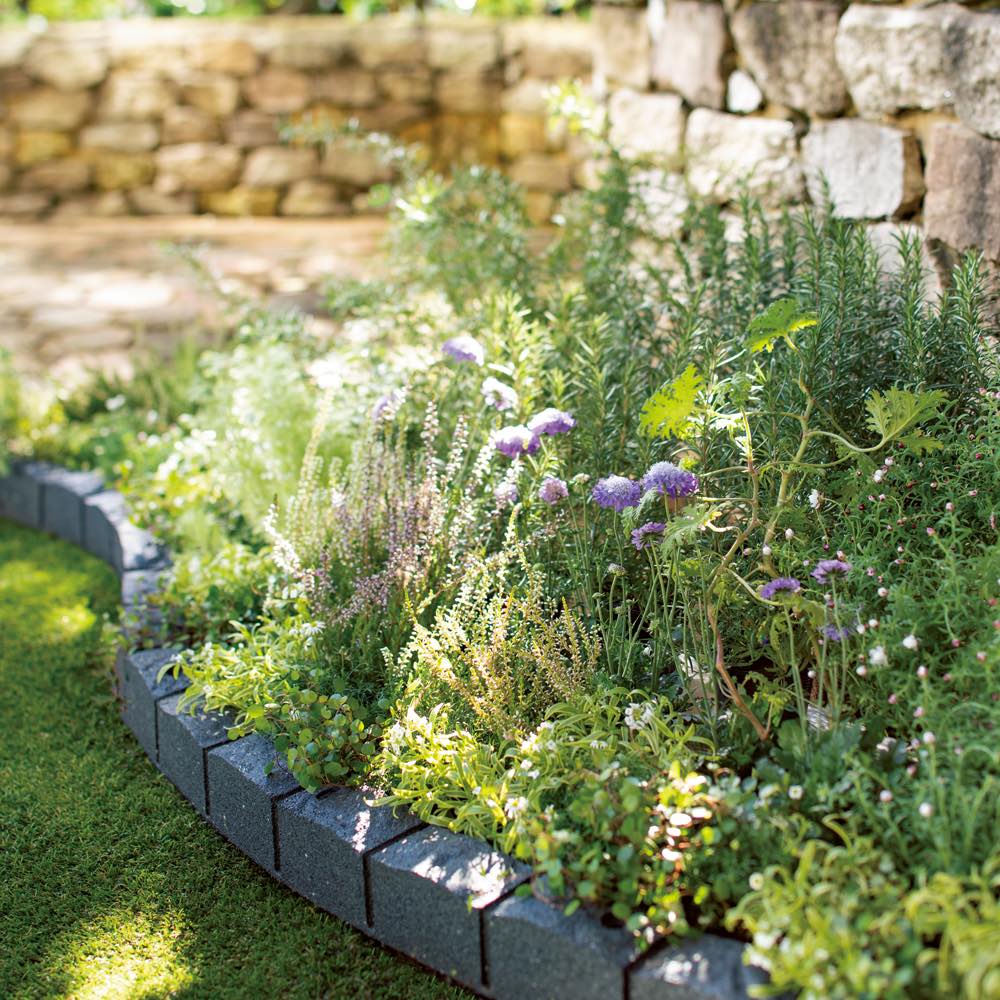 カナダ製ラバーエッジングシリーズ 1段 お得な2個組(幅120cm×2個=240cm分) ガーデニンググッズ G86306