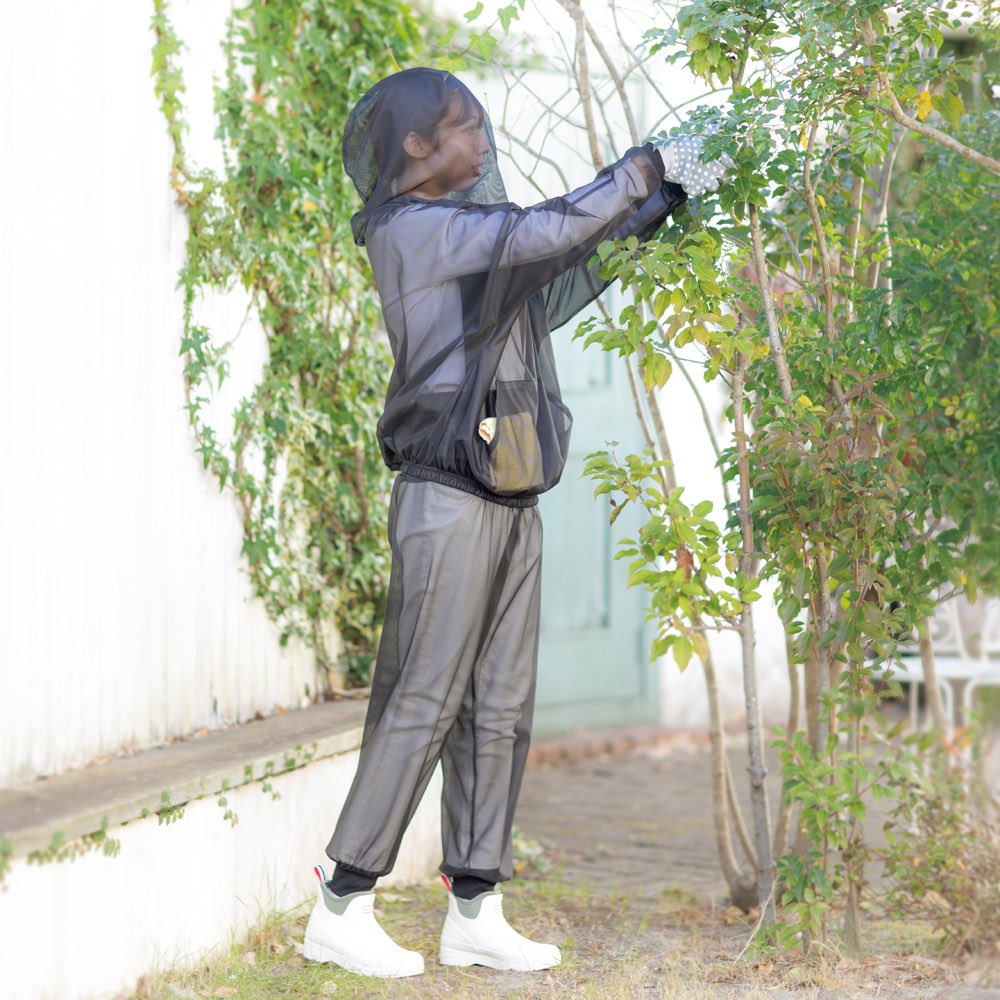 虫除けウェア 上下セット ガーデニングウェア G86414