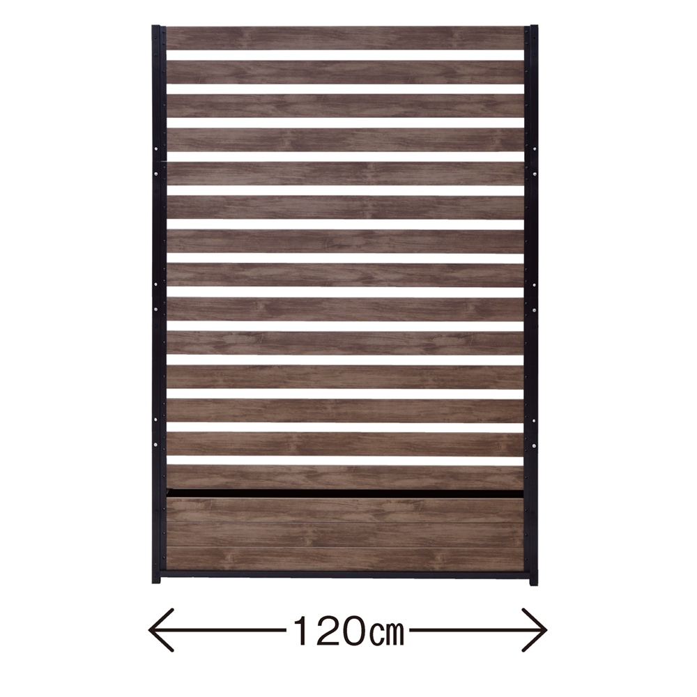 天然木風プランターフェンス 幅120高さ180cm G95404