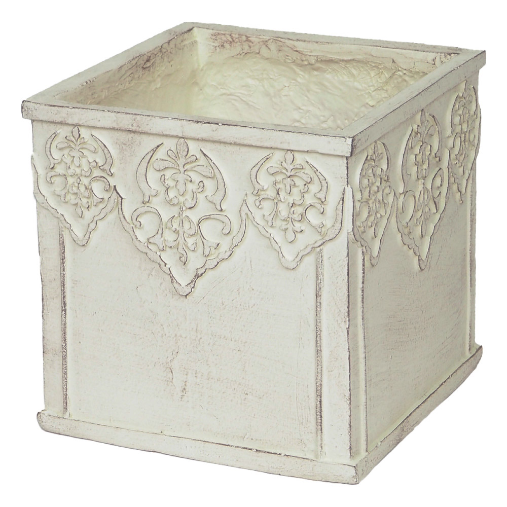 ホワイトクラシカルプランター プランター 植木鉢 鉢カバー G95613