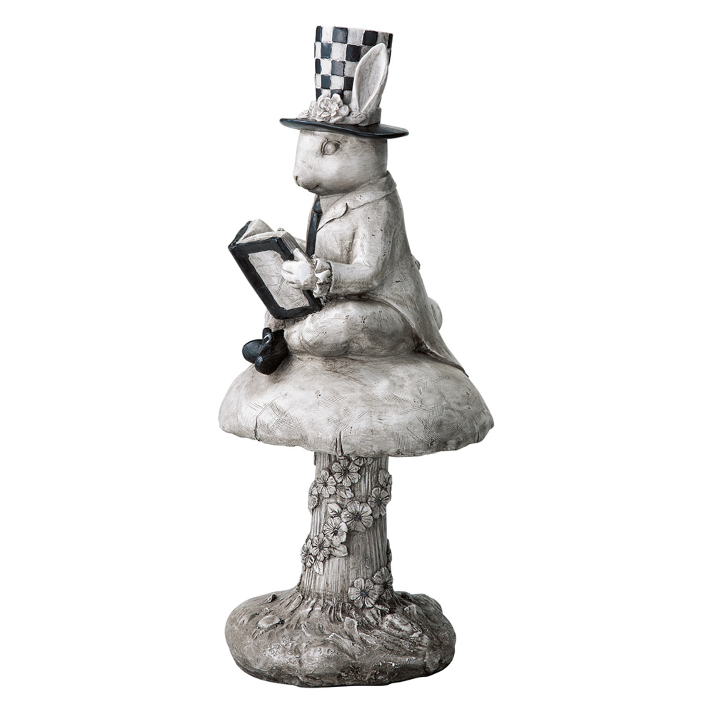 うさぎのパーティーシリーズ きのこうさぎ ガーデン 置物 G00304
