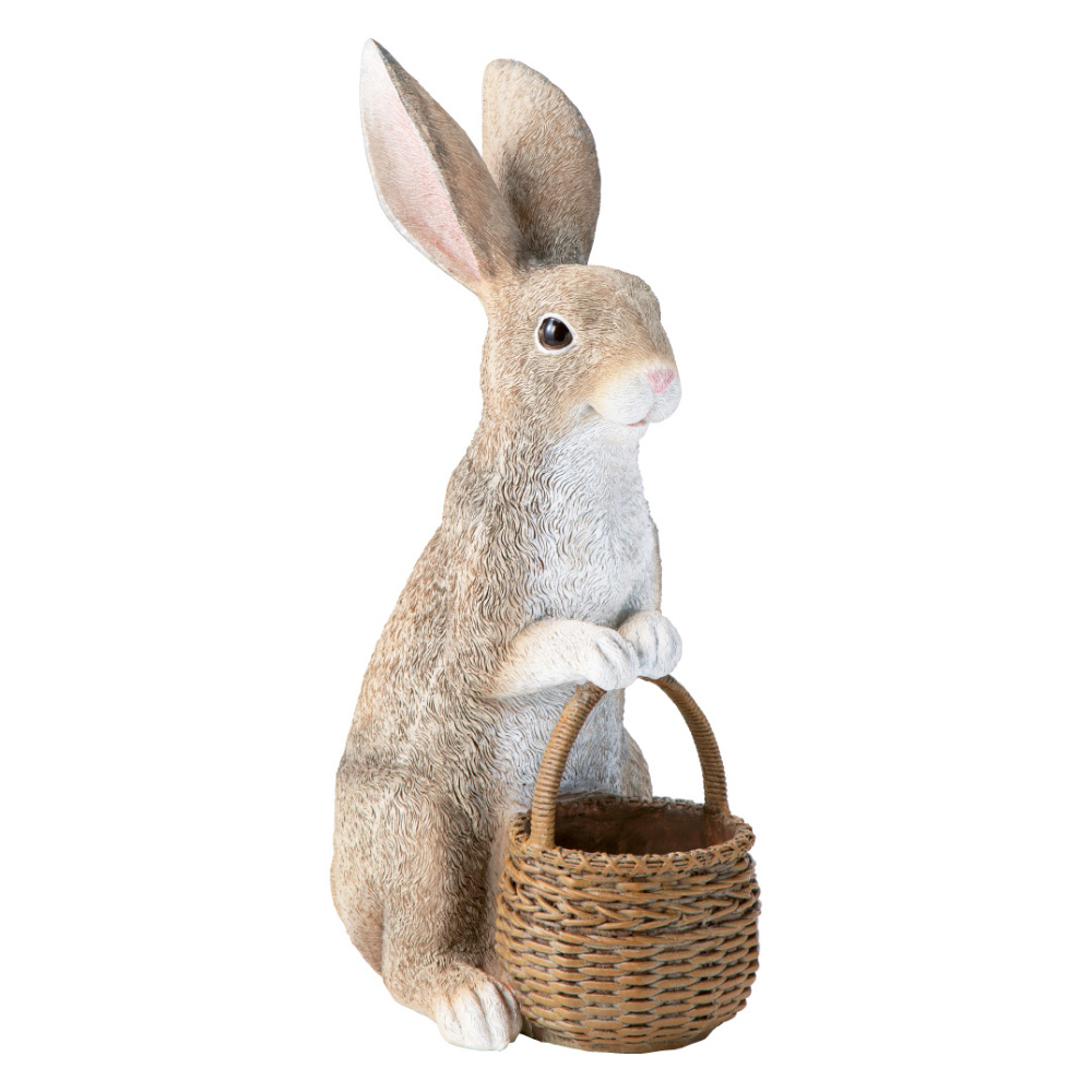 野うさぎのお迎えプランター プランター 植木鉢 鉢カバー G00506