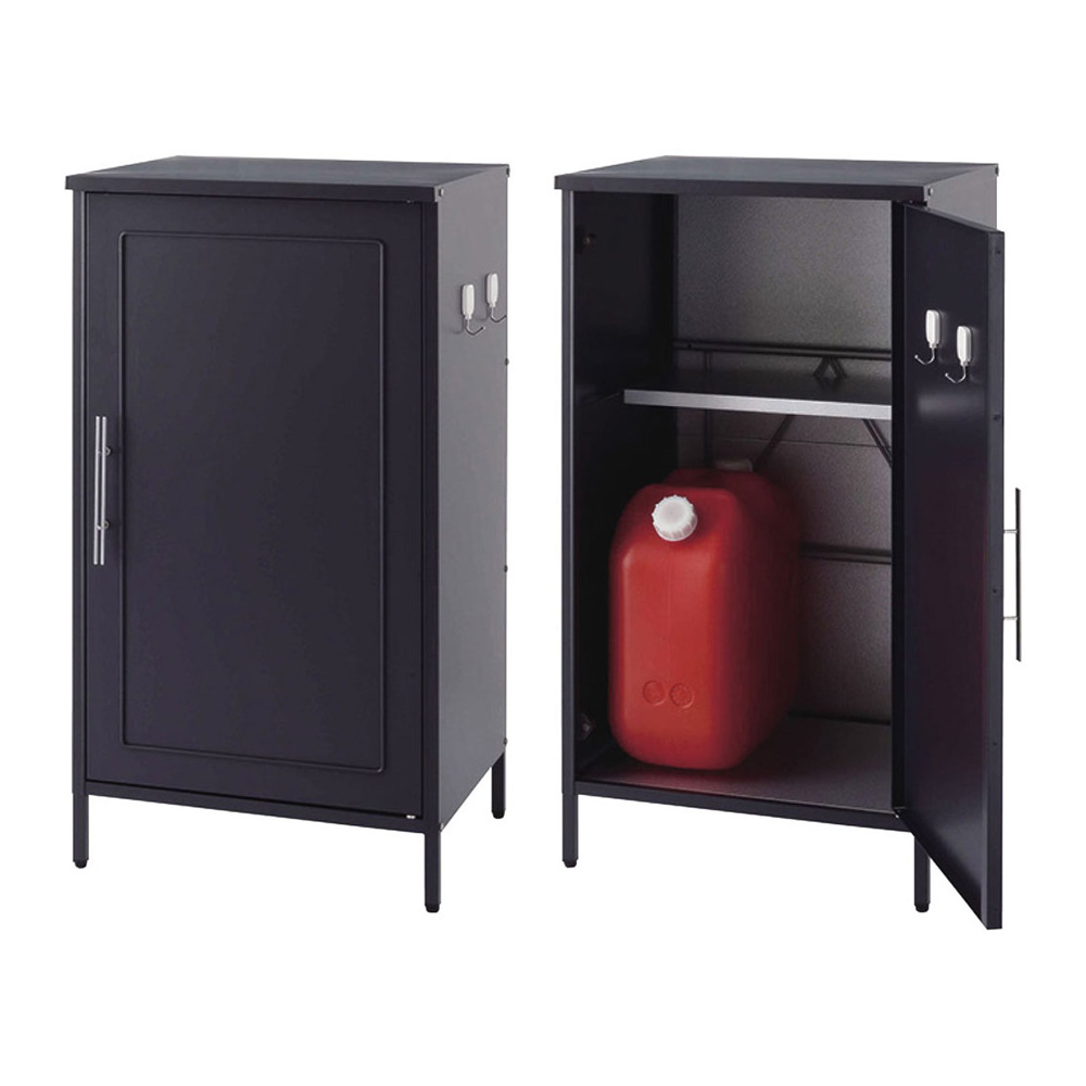 欧風スリム収納庫〈セージグリーン〉高さ95cm 物置 G01001