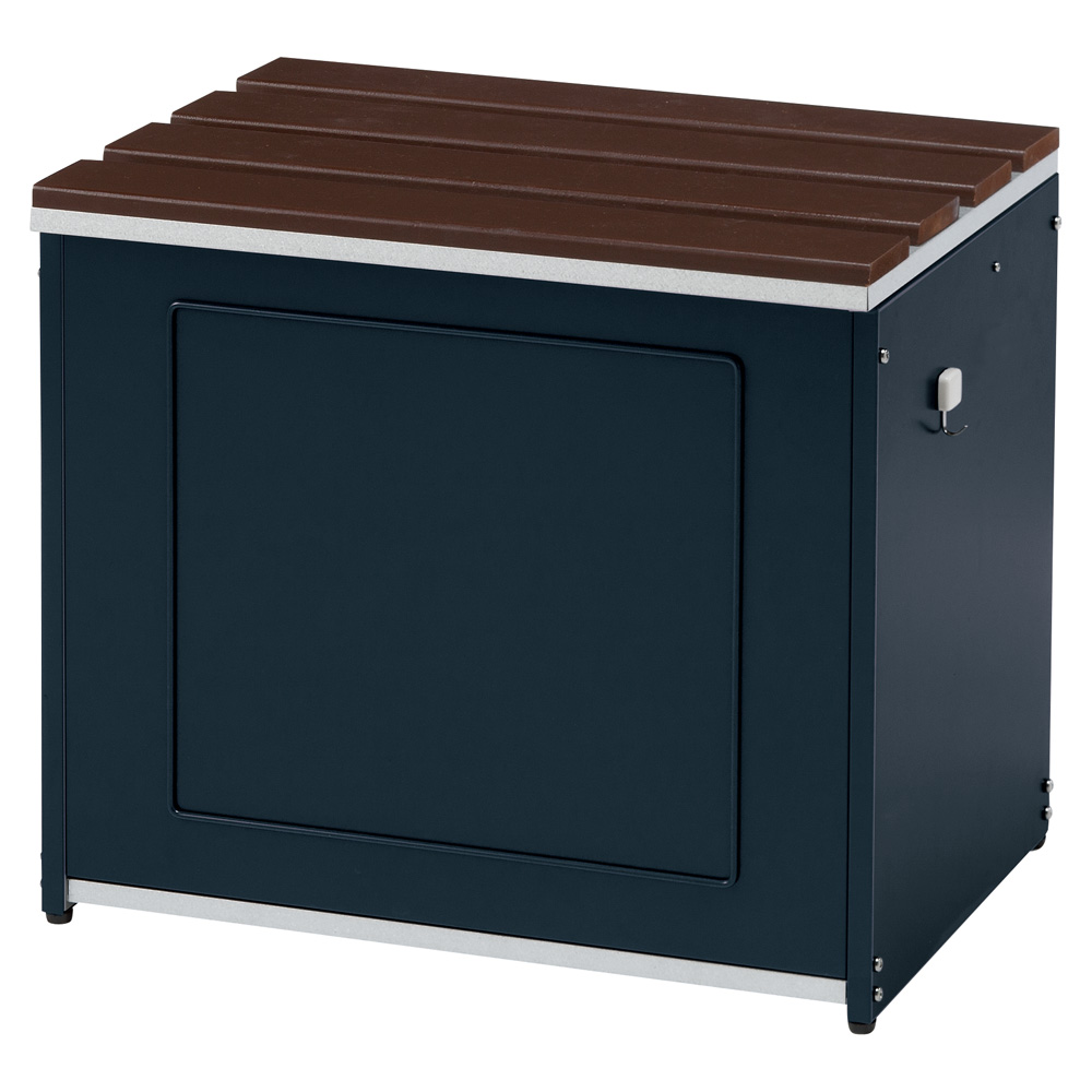 欧風収納ベンチ〈ダークグレー〉幅60cm 物置 G01106