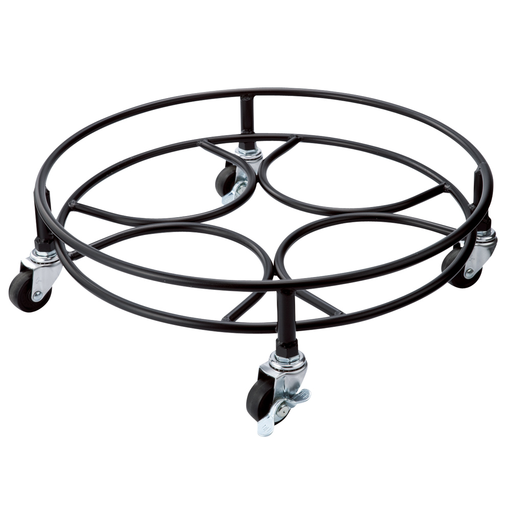 頑丈アイアンキャスター付き鉢台 径42cm 1個 フラワースタンド プランタースタンド 花台 G01213