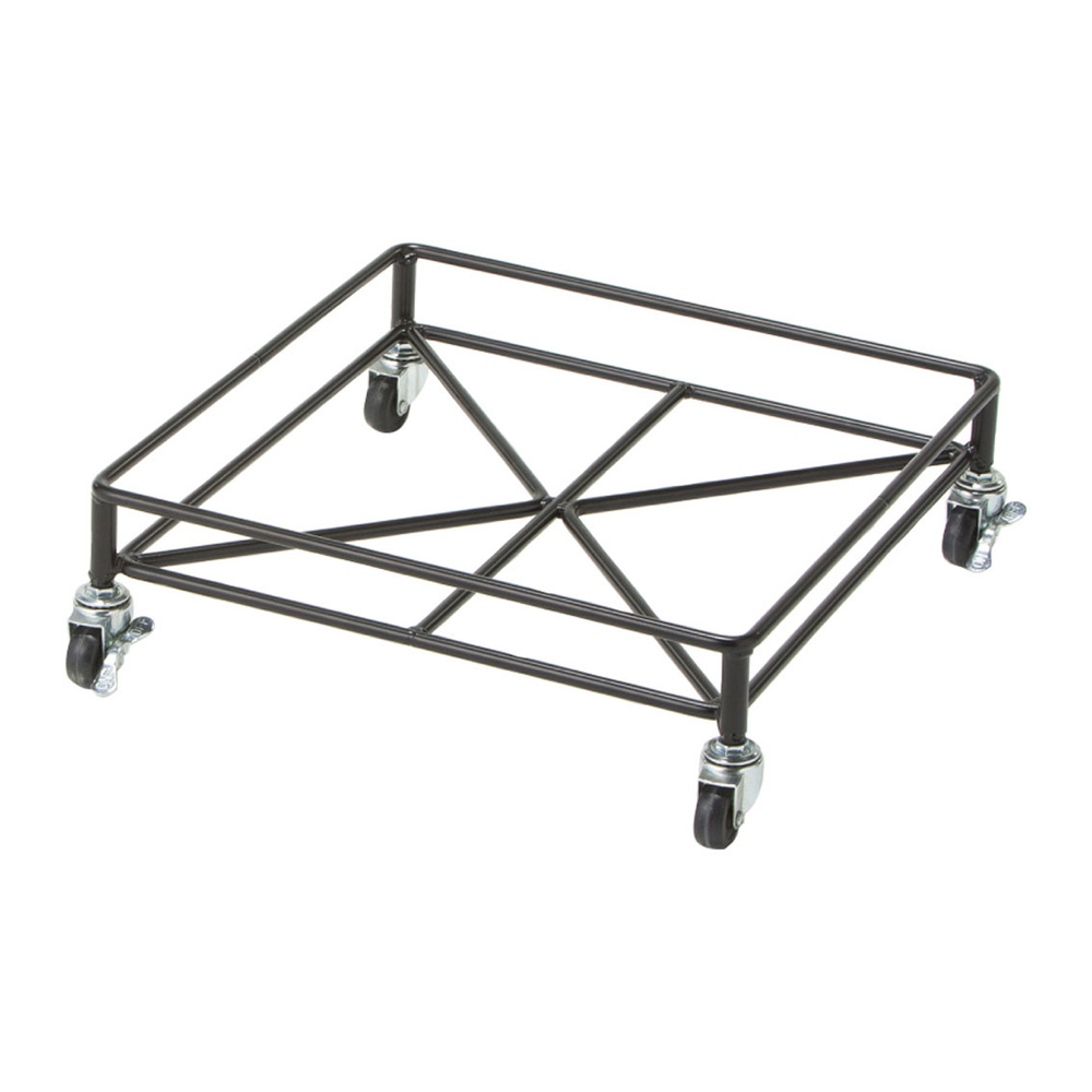 頑丈アイアンキャスター付き鉢台 正方形 フラワースタンド プランタースタンド 花台 G01215