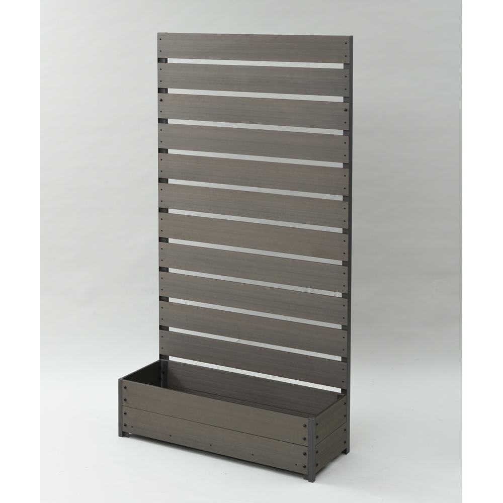 ハンギングできる人工木プランターボックス 高さ180cm 幅90cm G01702