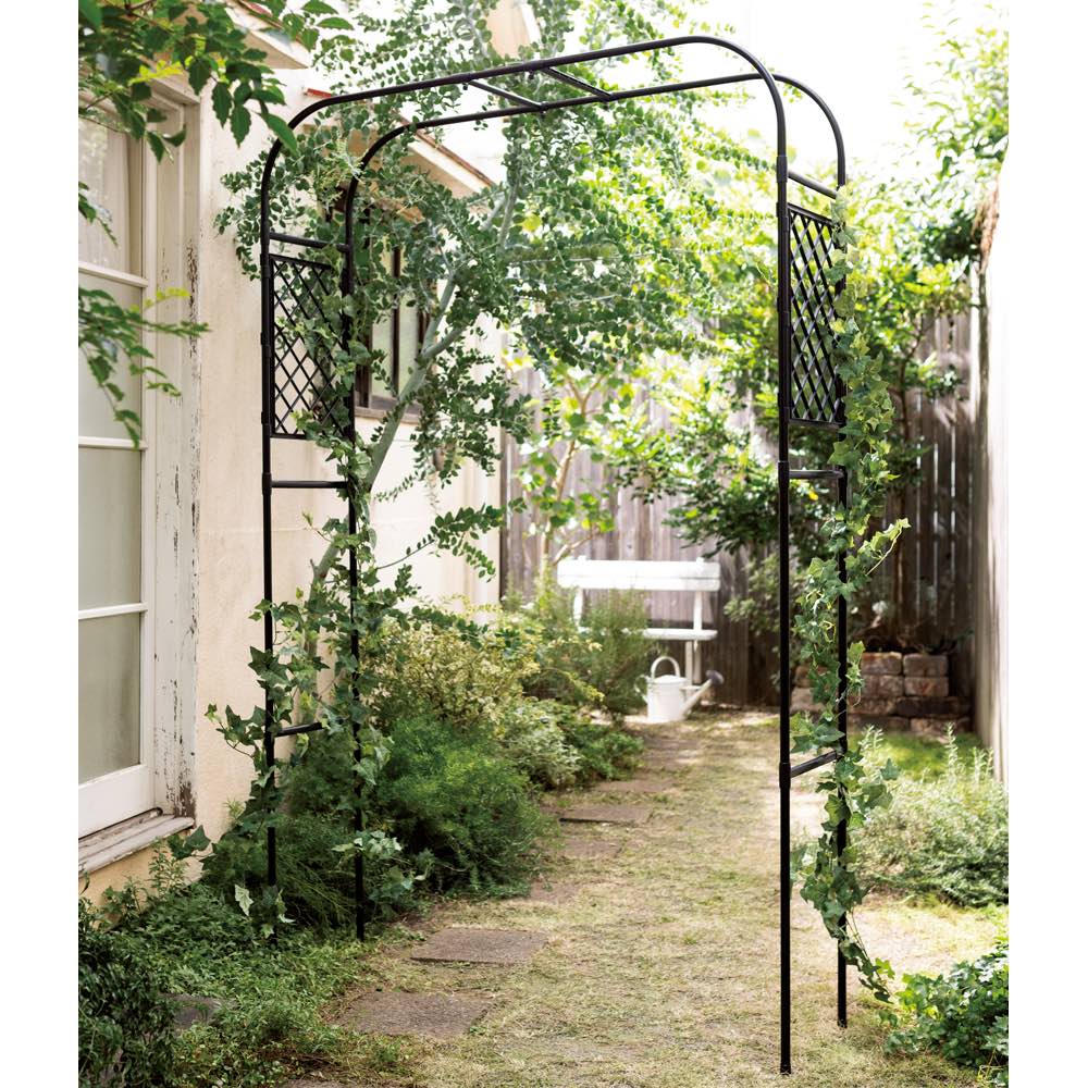 幅と高さの調節ができるアーチ ヨーロピアンスタイル ヨーロッパ おしゃれ 飾り 可愛い 簡単設置 スチール 鋳物 装飾 庭作り 薔薇 ガーデニング G01813