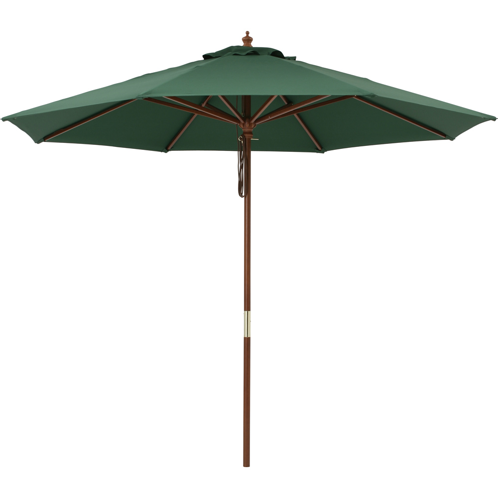 ウッド支柱パラソル パラソル径210cm 日除けシェード ガーデンパラソル G02220