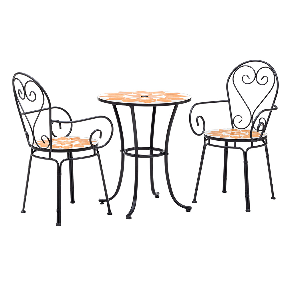 アンソレイユファニチャー ラウンド小 3点セット ガーデンファニチャーセット ガーデンファニチャー G02401