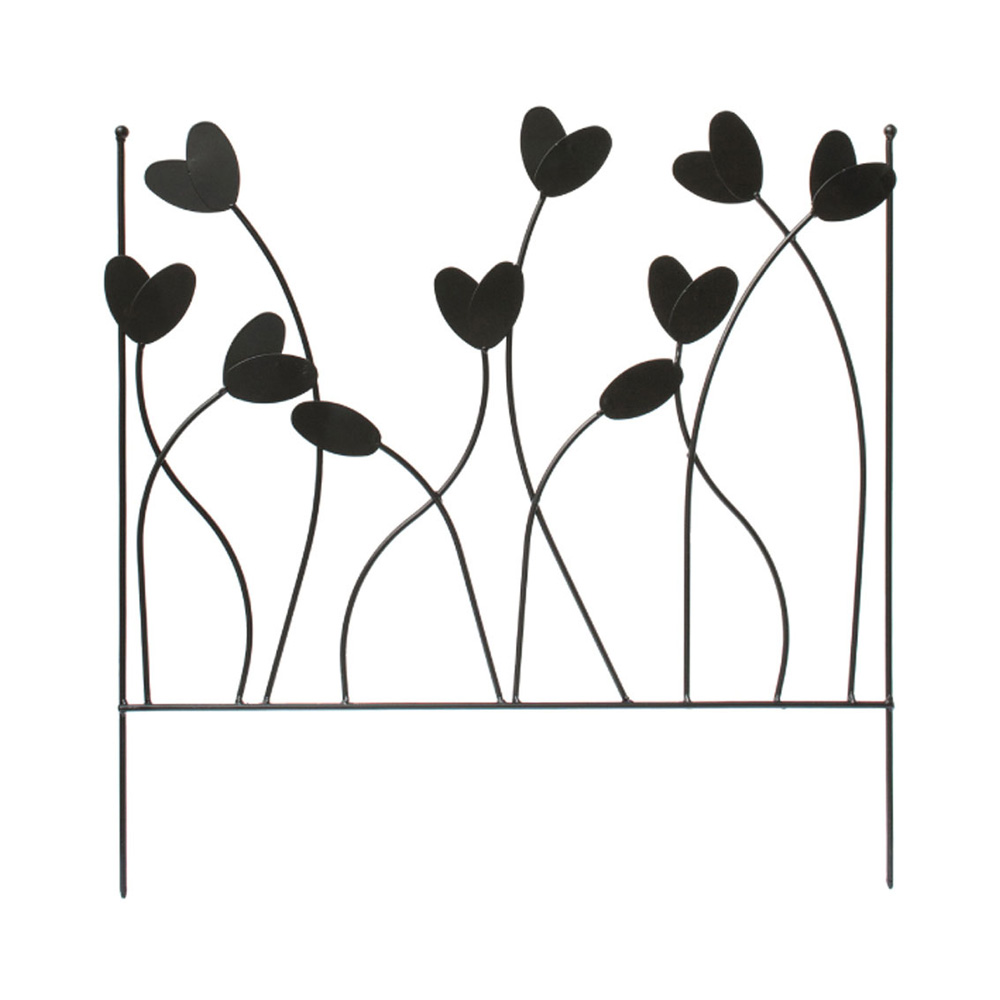 リーフモチーフのローフェンス 2枚組 ガーデニンググッズ G03414