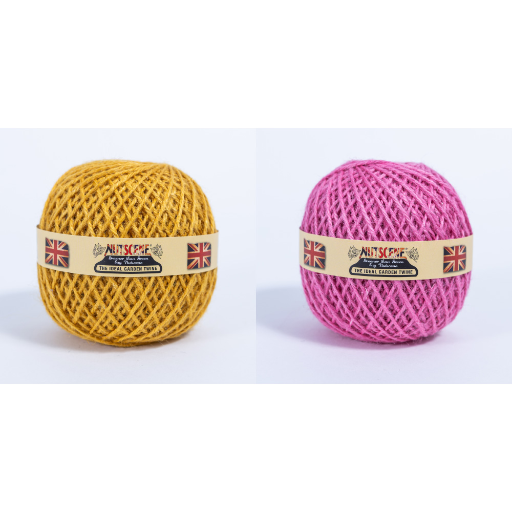ナッツシーン 麻ひもボール同色２個組 ガーデニングツール 庭手入用品 G03610