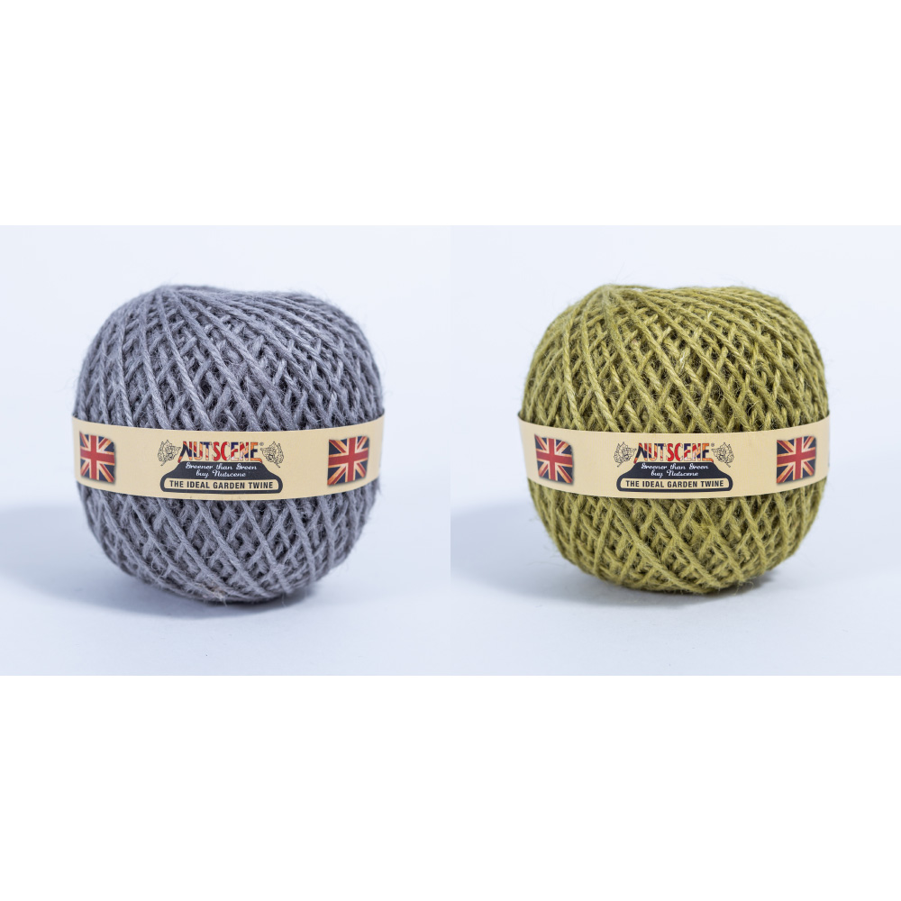 ナッツシーン 麻ひもボール同色２個組 ガーデニングツール 庭手入用品 G03610
