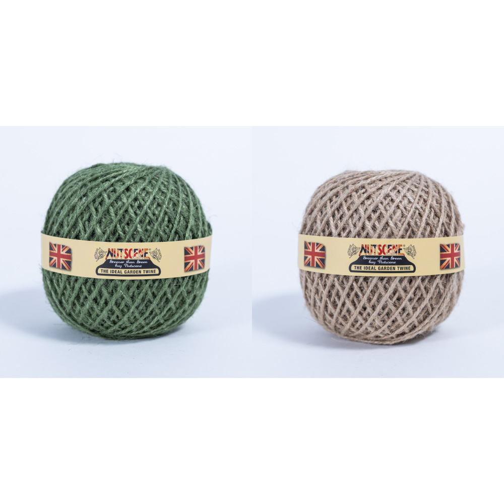 ナッツシーン 麻ひもボール同色２個組 ガーデニングツール 庭手入用品 G03610
