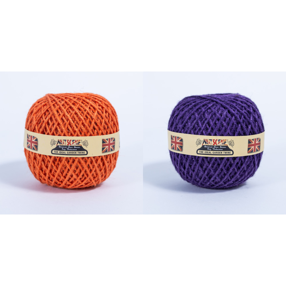 ナッツシーン 麻ひもボール同色２個組 ガーデニングツール 庭手入用品 G03610