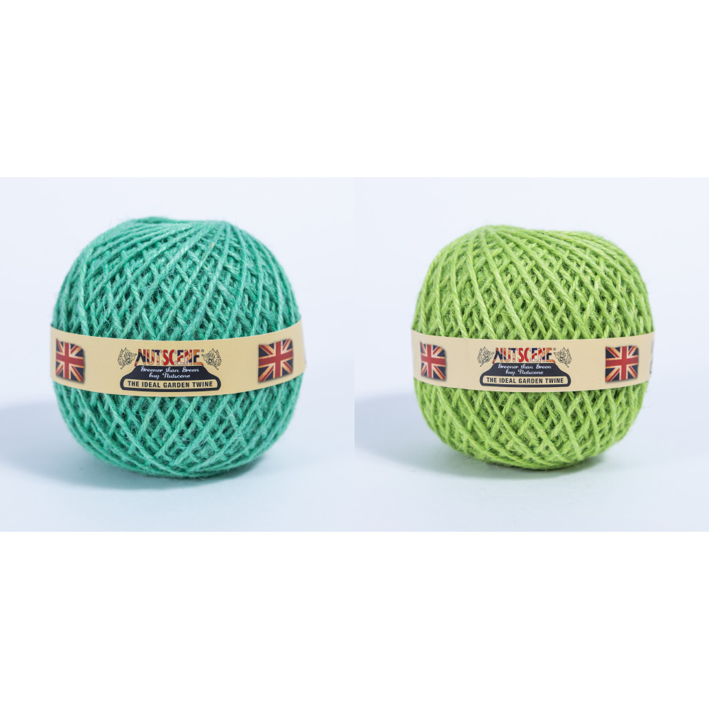 ナッツシーン 麻ひもボール同色２個組 ガーデニングツール 庭手入用品 G03610