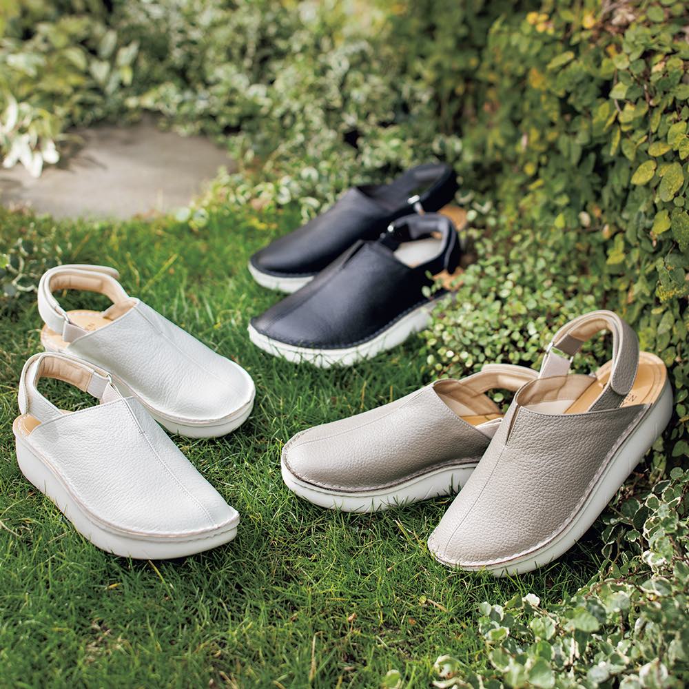 ザ・ガーデンストーリー ミスキョウコ 踵しっかりサボサンダル ミュール サボ パンプス サンダル G01404