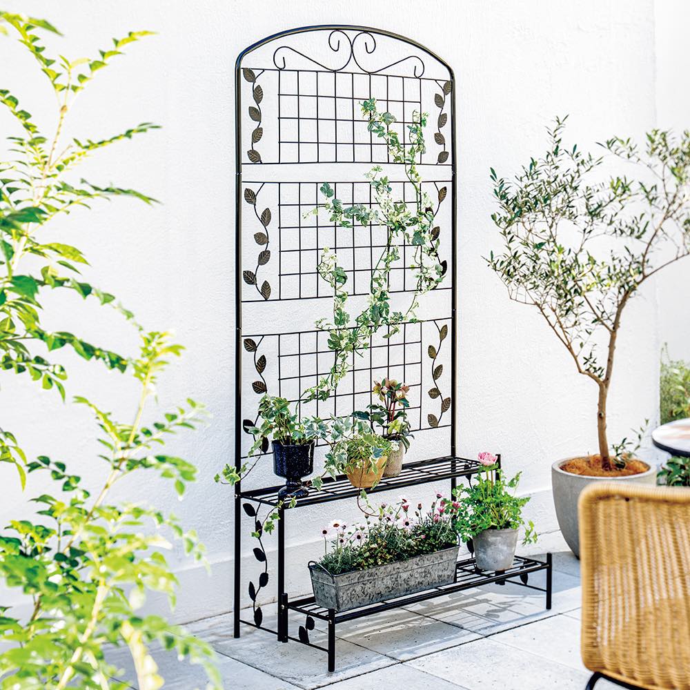 トレリス付きフラワースタンド 2段 G01814
