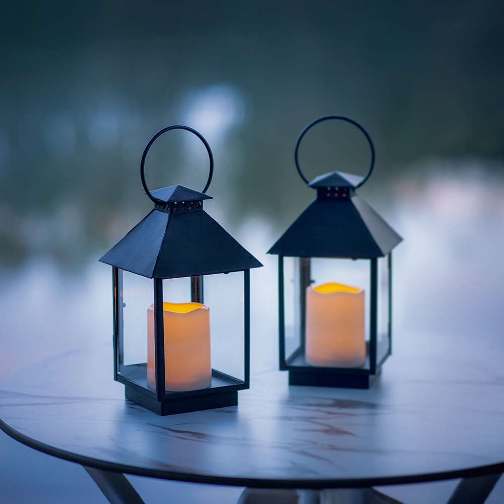 リモコン式LEDライトのランタン1個 ガーデニンググッズ G02115