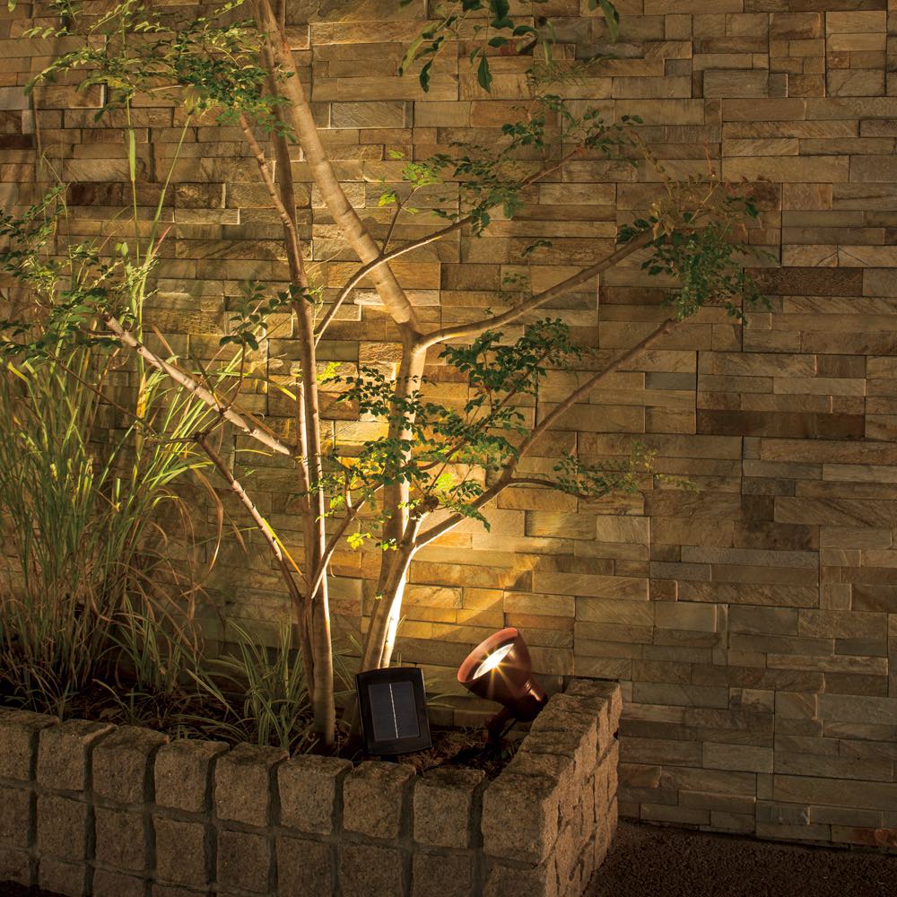 ハイパワーソーラーアップライト 照明器具 ライト 時計 G03181