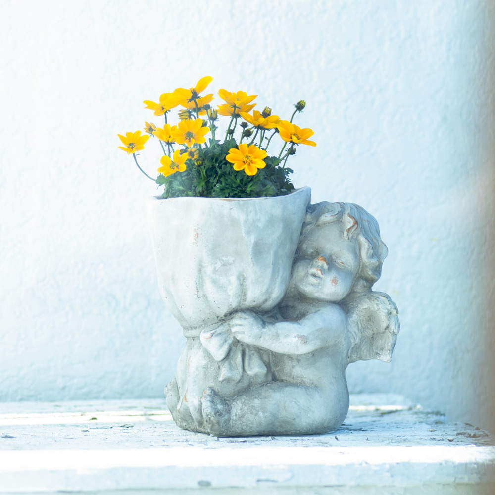 エンジェルガーデンブーケ プランター 植木鉢 鉢カバー G03317