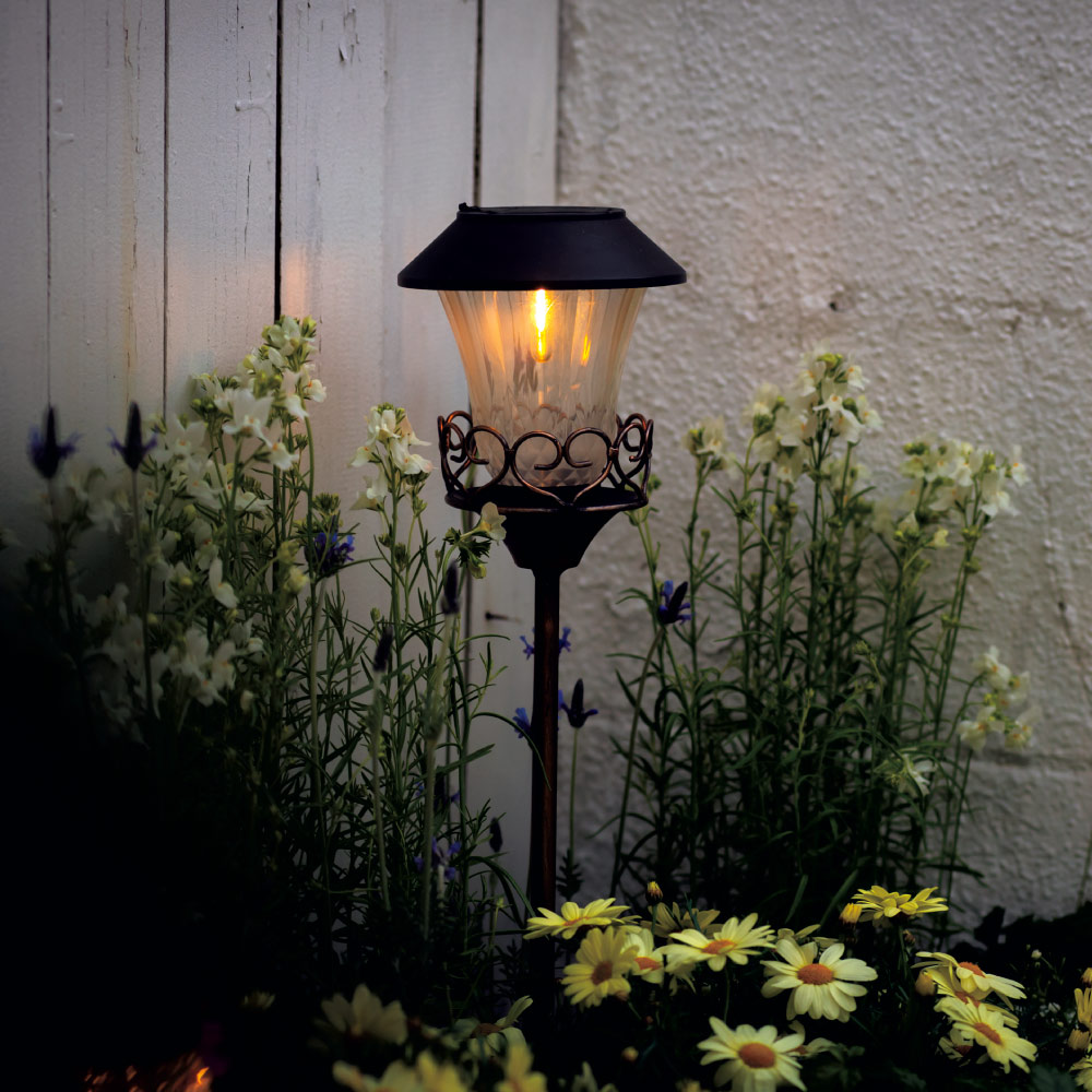 エレガントソーラーライト 1本 ガーデン 庭用照明 G03409